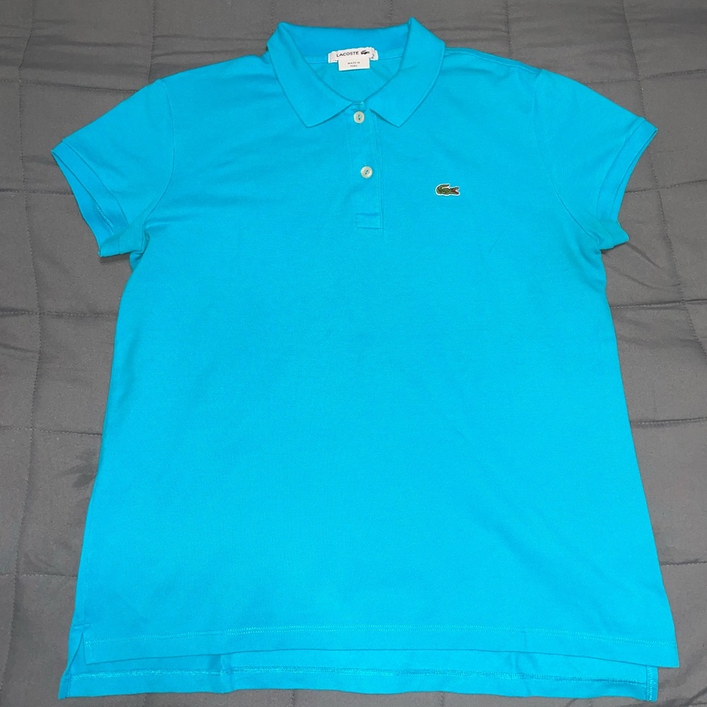 Lacoste Women’s Polo Shirt size 42 Turquoise